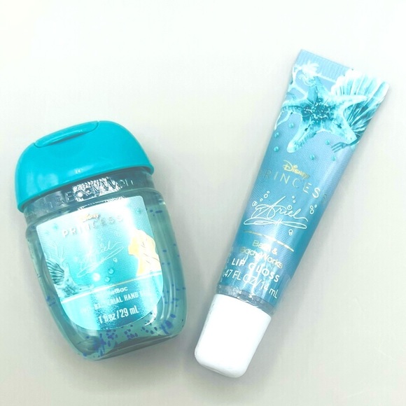 Bath & Body Works Disney ARIEL 3 Piece Set: PocketBac, Hand Gel, & Lip Gloss NEW - Picture 4 of 8